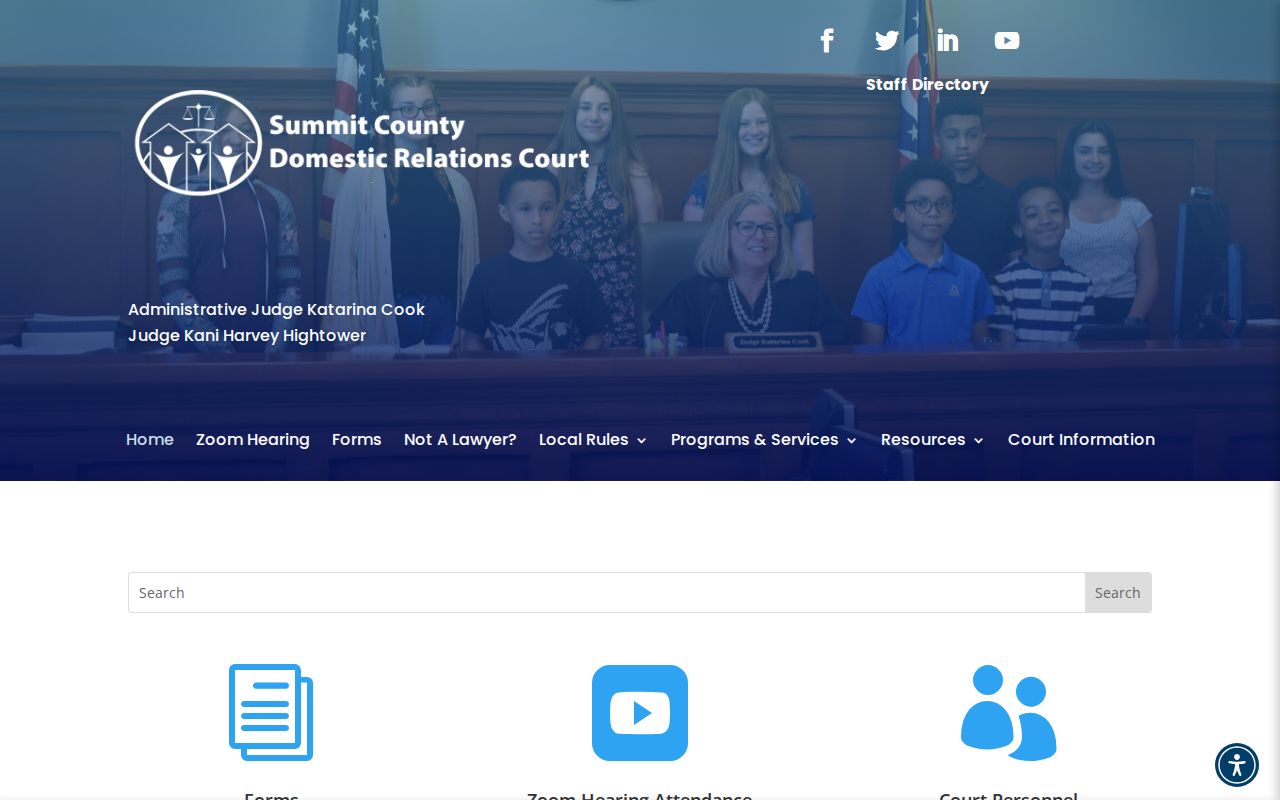 Summit County court docket Domestic Relations division